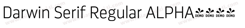 Darwin Serif Regular ALPHA字体转换